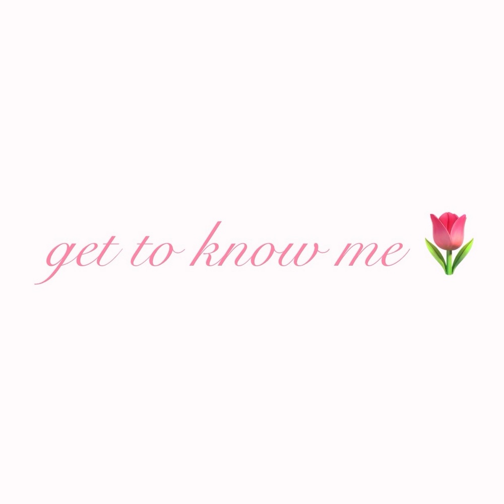 get to know who you're buying from <3